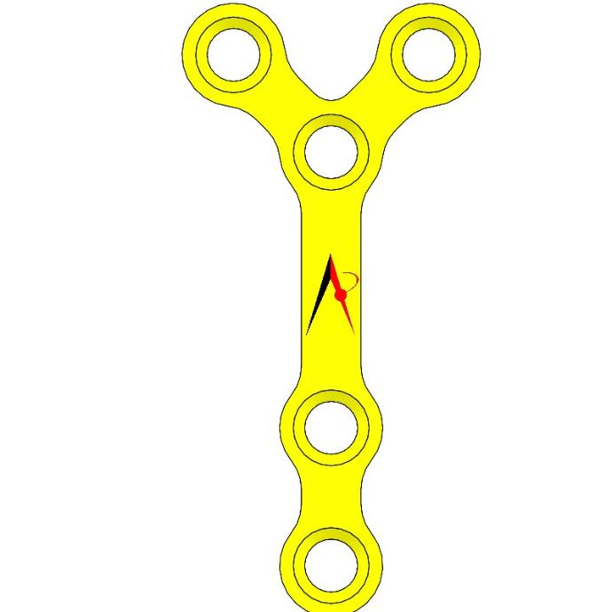 MINI PLATE Y WITH BRIDGE