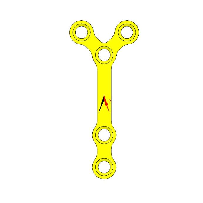 MINI PLATE Y WITH  LONG BRIDGE