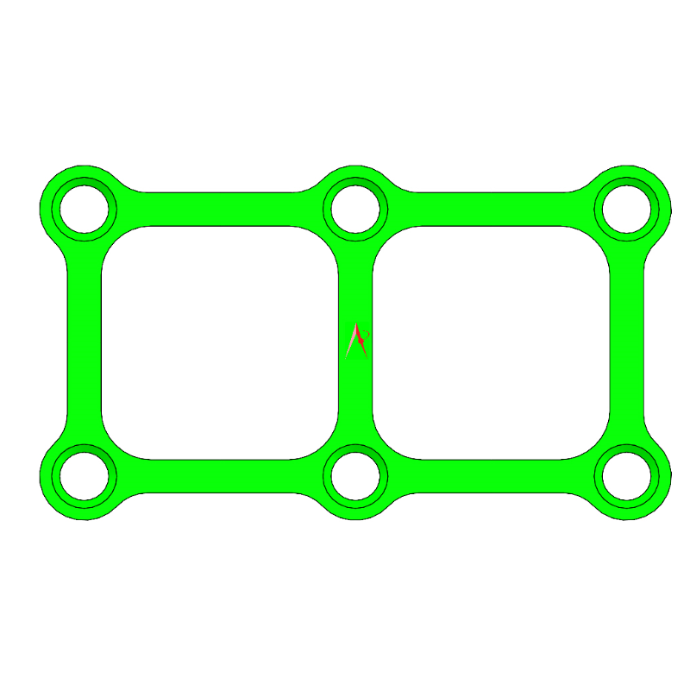 MEDIUM QUADRO PLATE TITANIUM