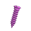 RECONSTRUCTION EMERGENCY BONE SCREW TITANIUM φ 3 MM CROSS DRIVE, SELF DRILLING