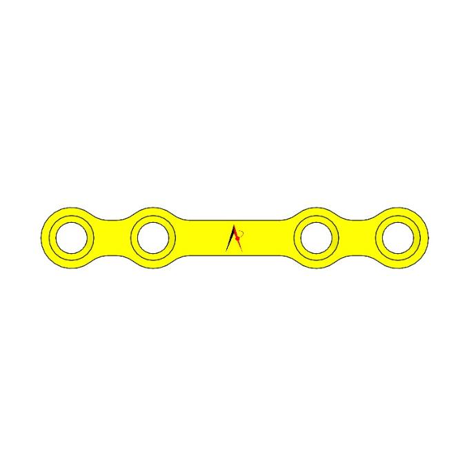 MINI PLATE STRAIGHT WITH BRIDGE