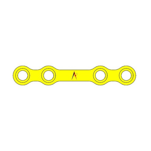 MINI PLATE STRAIGHT WITH BRIDGE