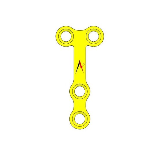 MINI PLATE T WITH BRIDGE