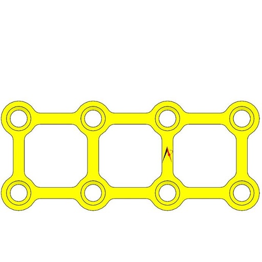 STRUT PLATE TITANIUM
