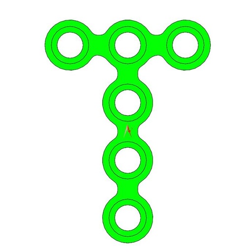 MEDIUM PLATES T W/O BRIDGE TITANIUM