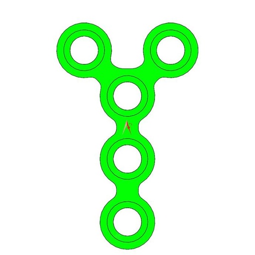 MEDIUM PLATES Y  W/O BRIDGE TITANIUM