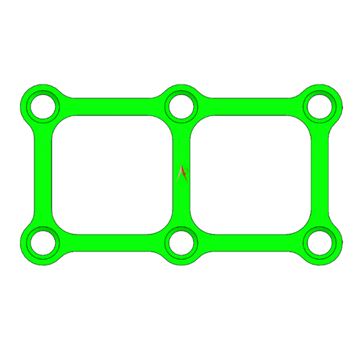 MEDIUM QUADRO PLATE TITANIUM